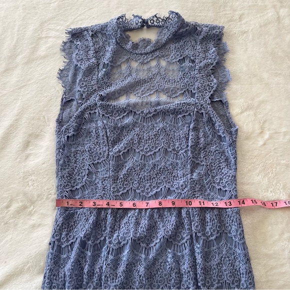 NWT Free People Lace Daydream Mini Dress in Lake - Picture 9 of 10